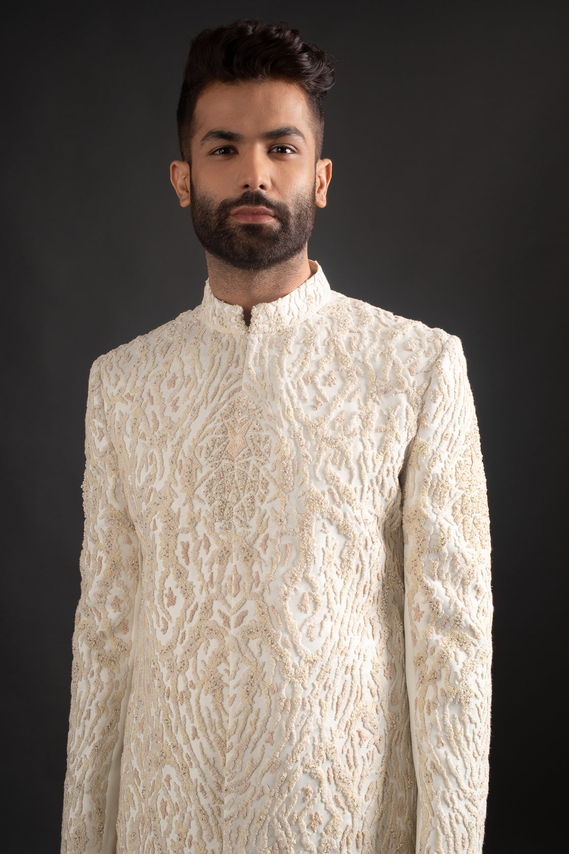 Ivory Achkan & Trousers