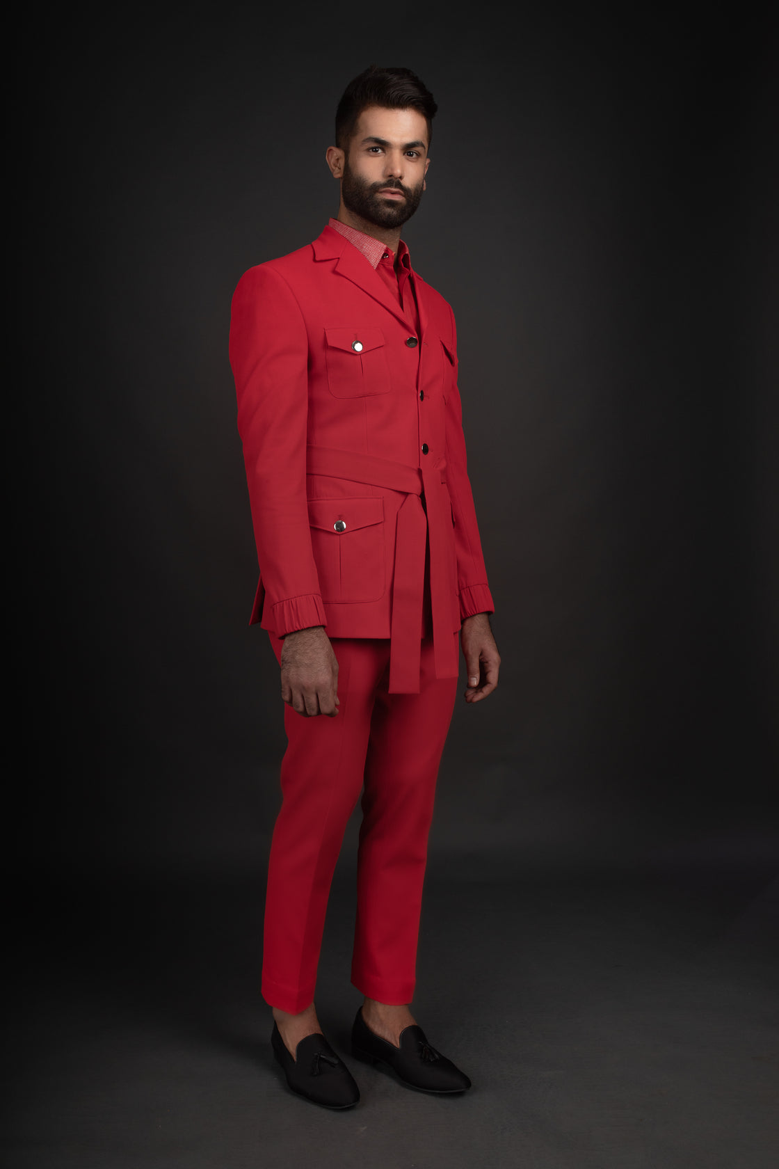 Red Jacket, Shirt, & Trousers