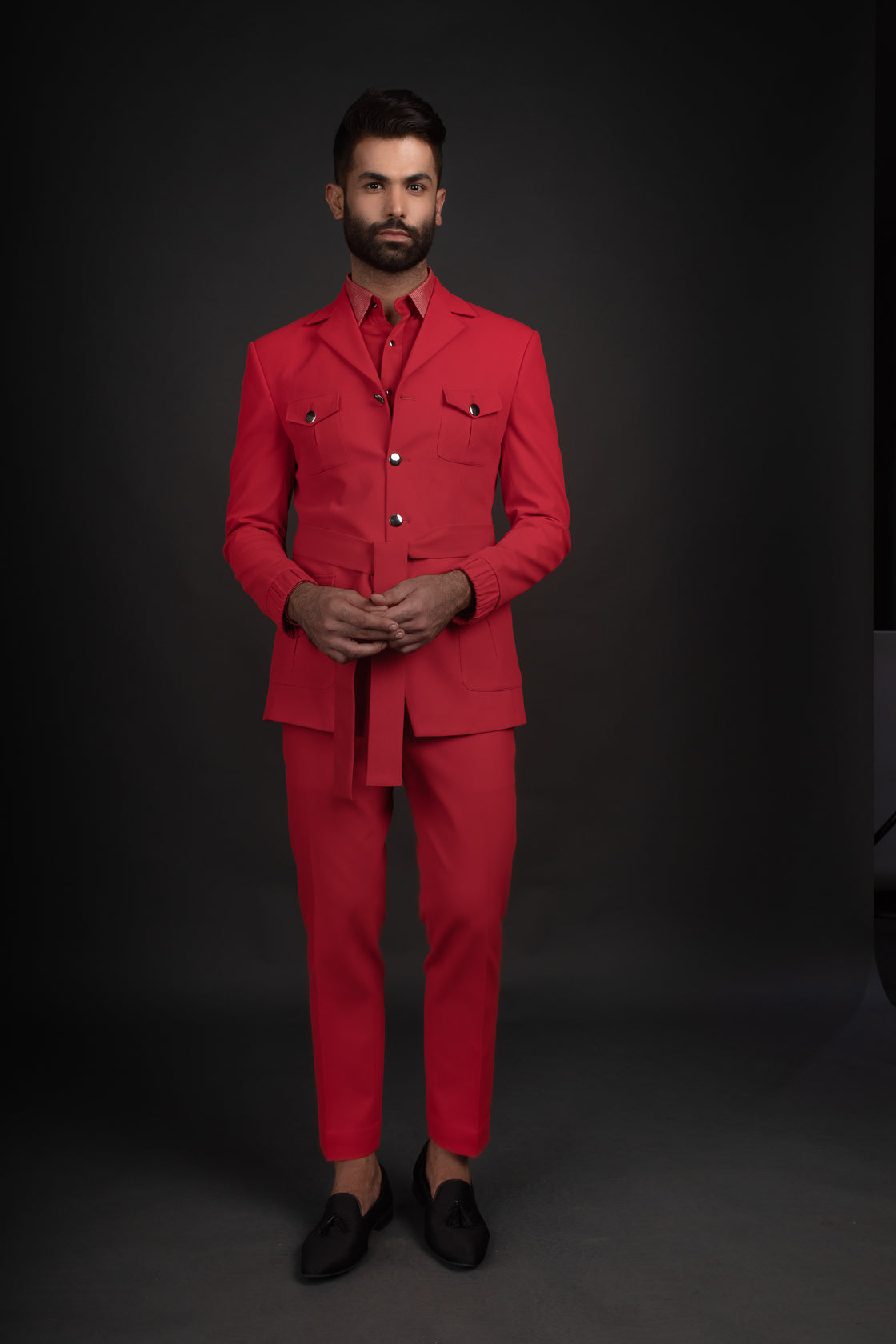 Red Jacket, Shirt, & Trousers