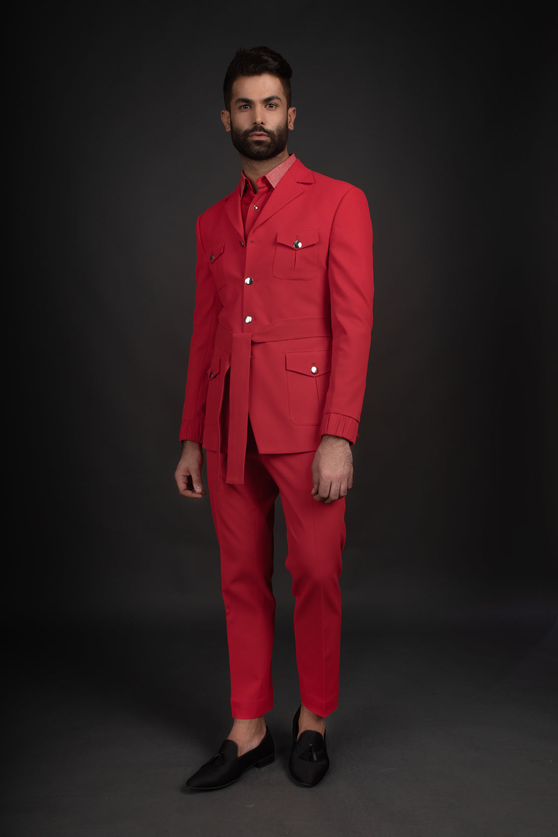 Red Jacket, Shirt, & Trousers
