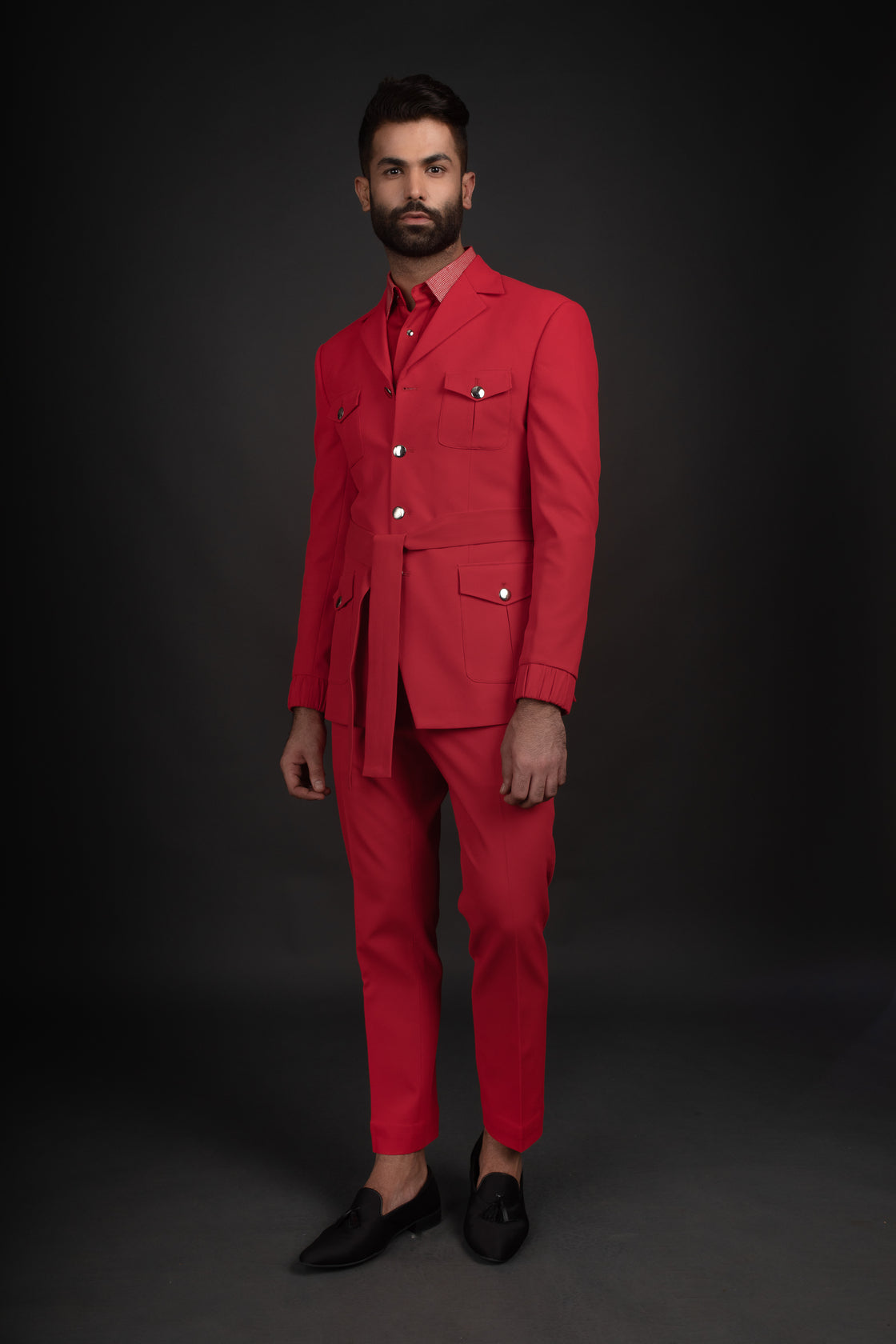 Red Jacket, Shirt, & Trousers