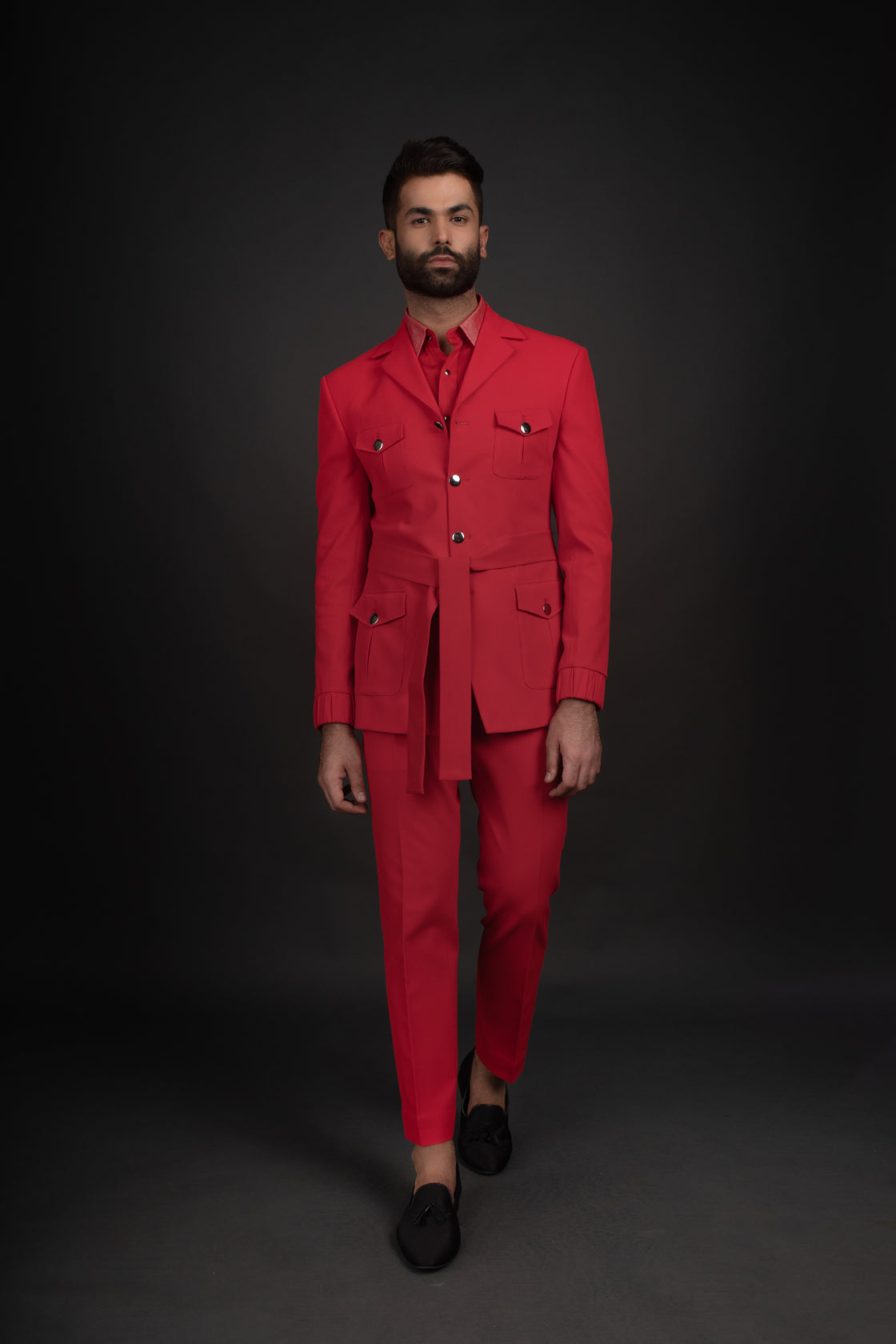 Red Jacket, Shirt, & Trousers