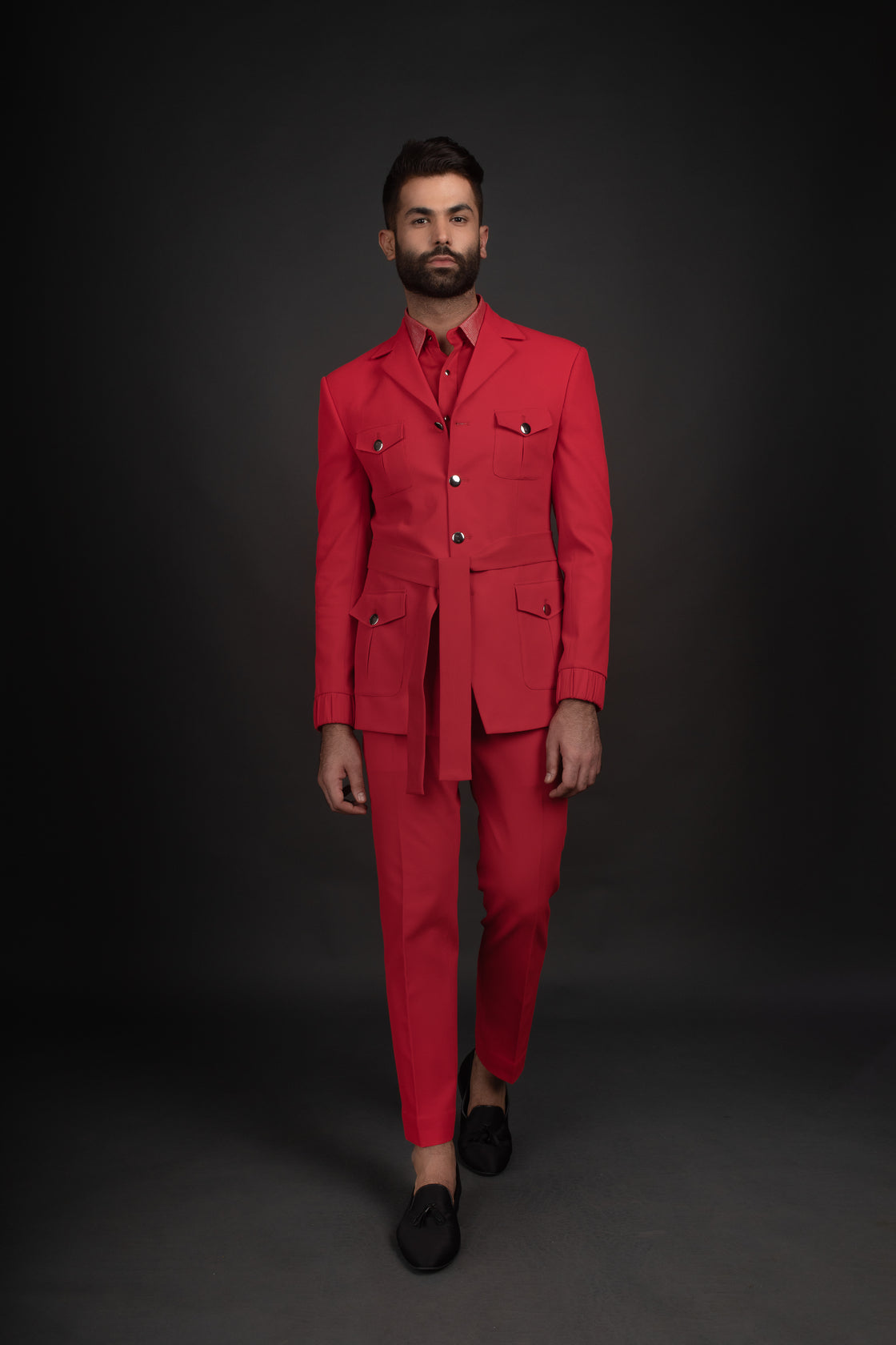 Red Jacket, Shirt, & Trousers