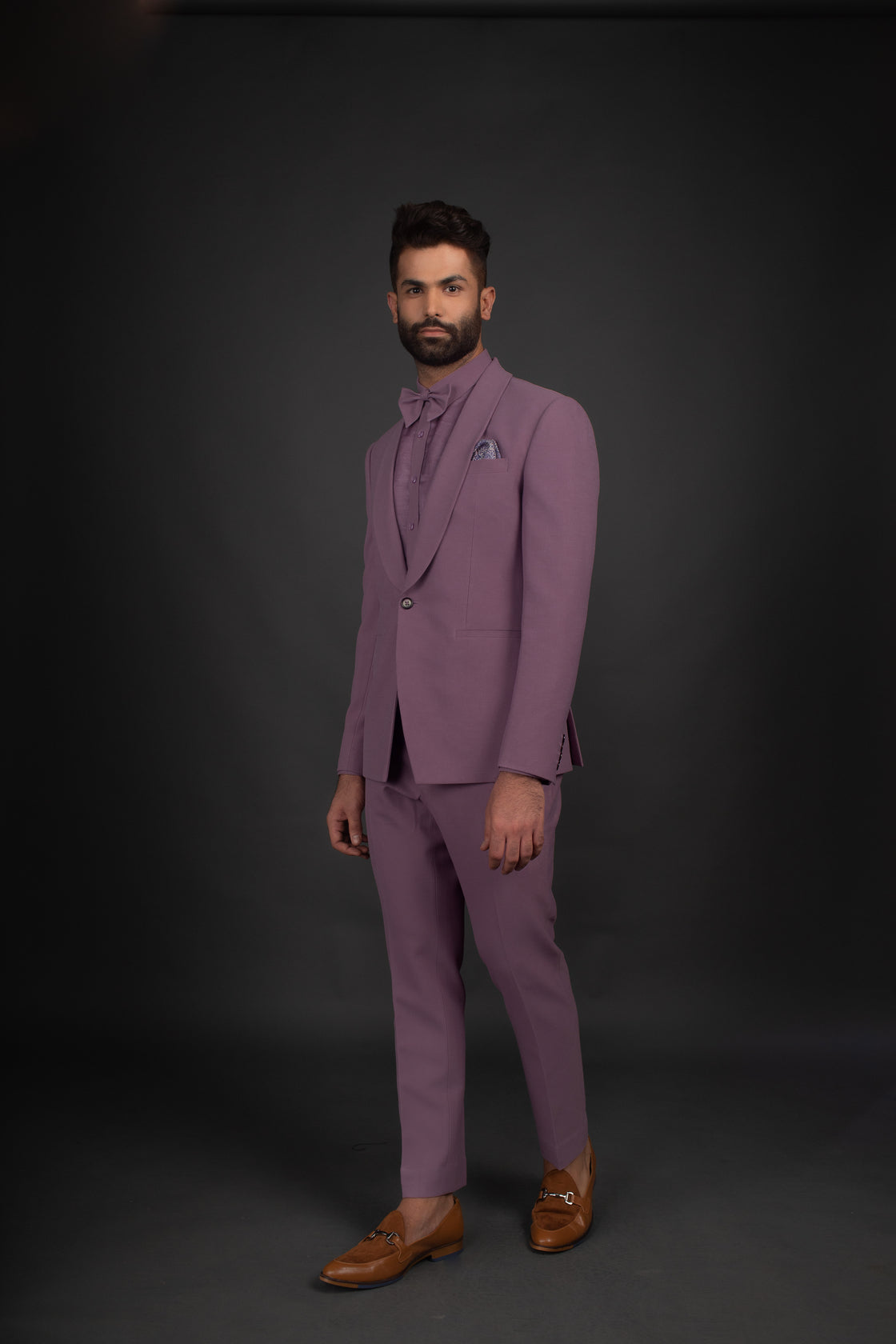 Lavender Tuxedo, Shirt, & Trousers