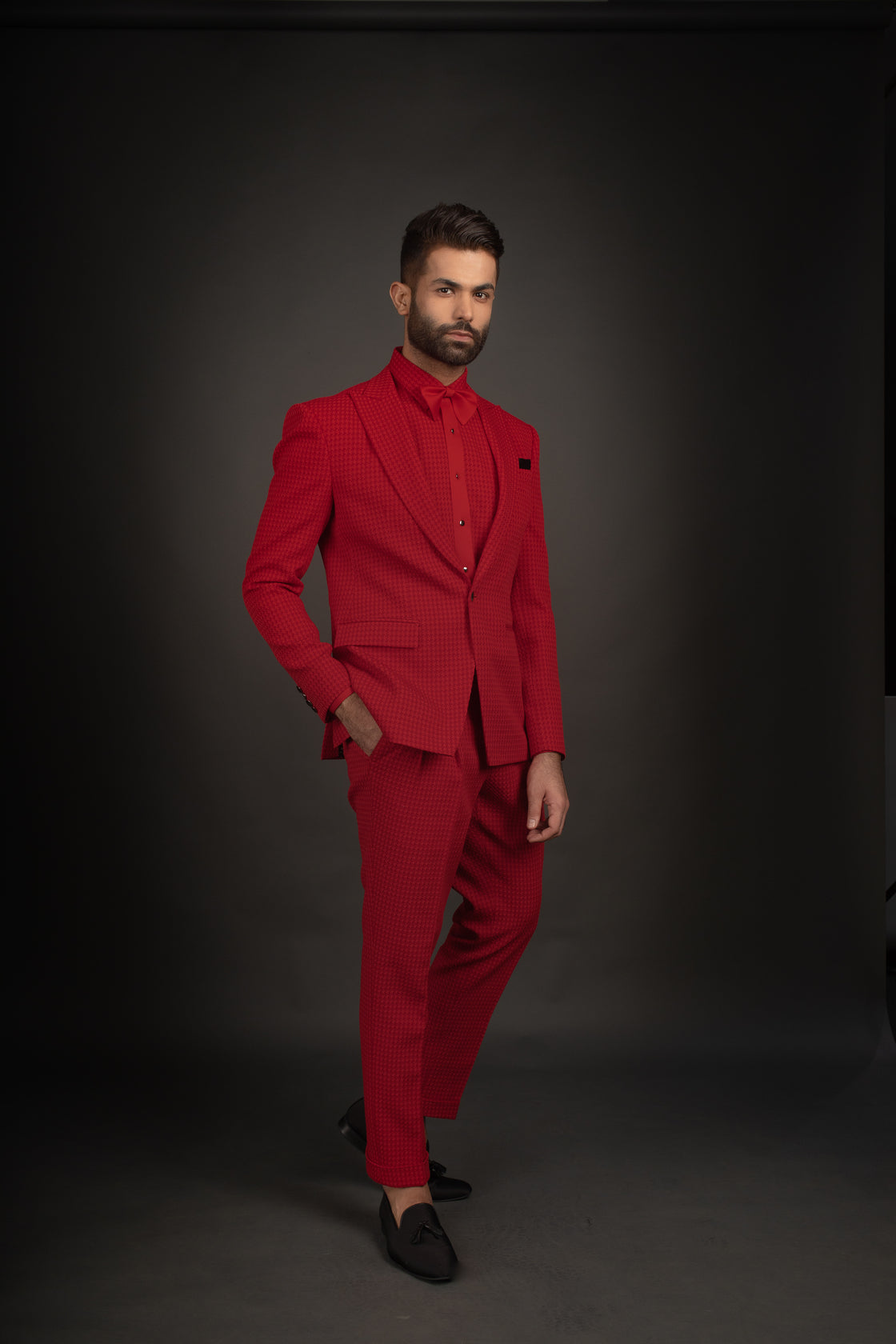 Red Jacket, Shirt, & Trousers