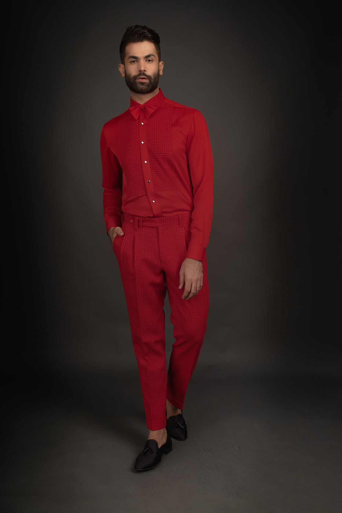 Red Jacket, Shirt, & Trousers
