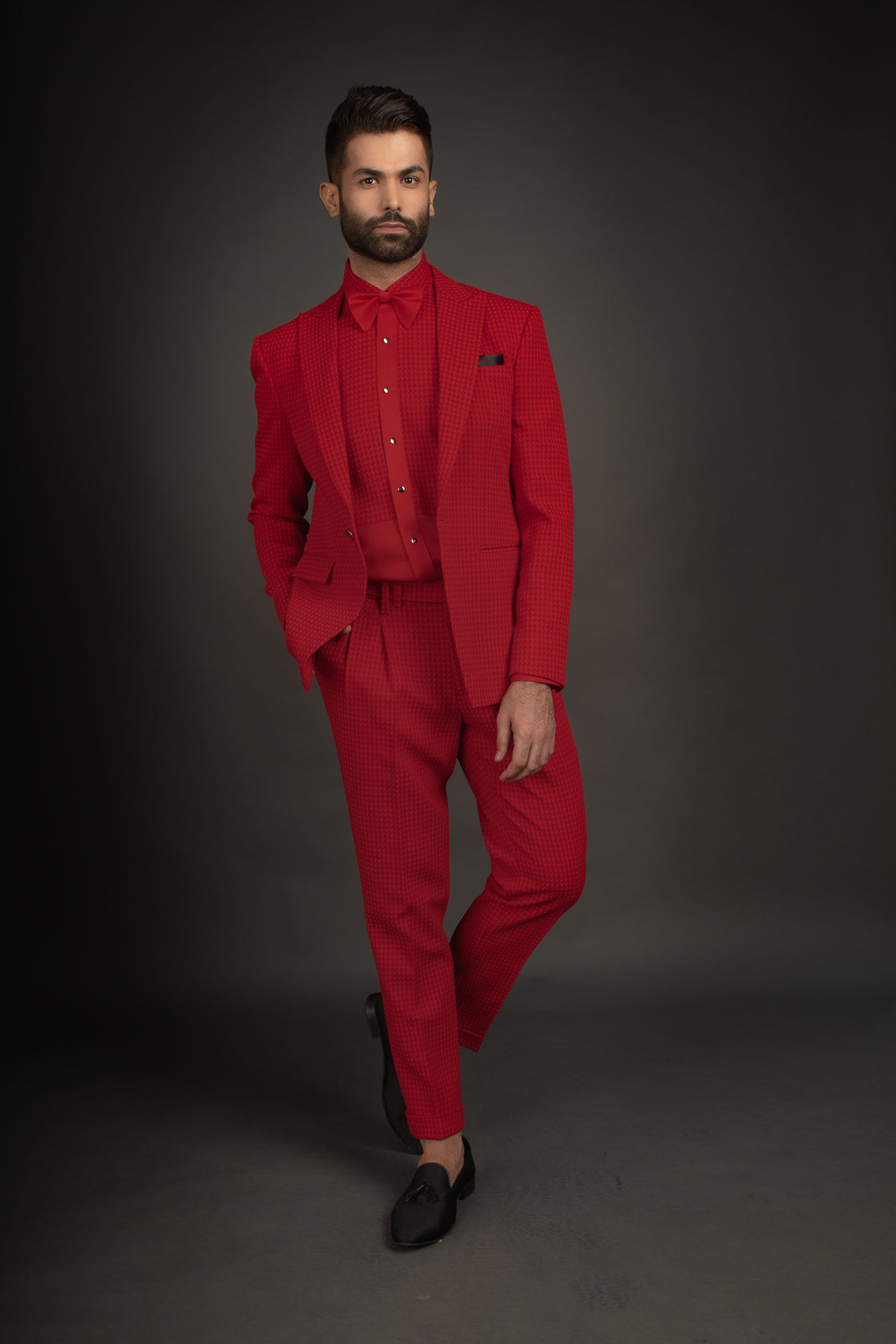 Red Jacket, Shirt, & Trousers