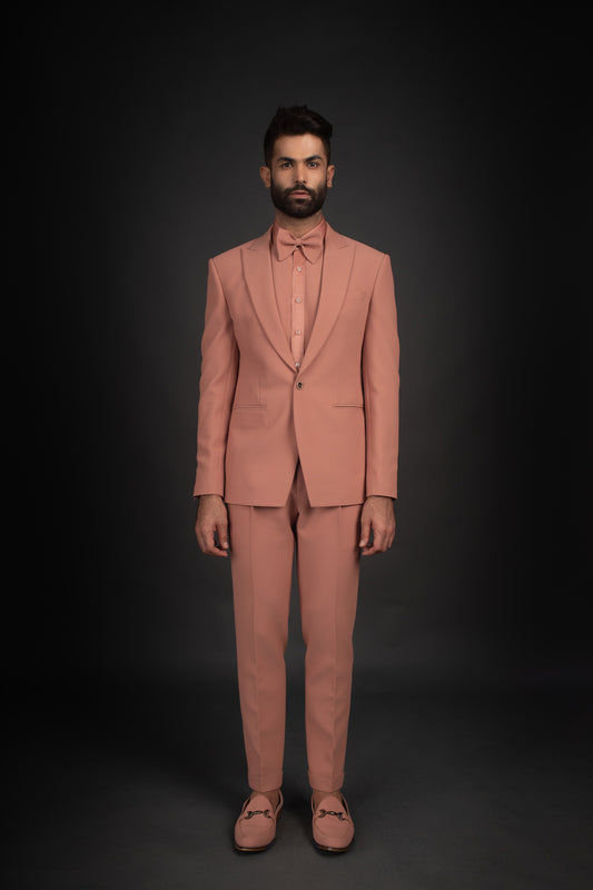 Peach Jacket, Shirt, & Trousers